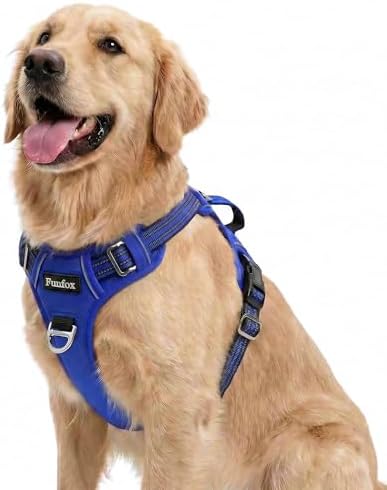 Funfox Dog Harness No Pull, Adjustable Pet Vest Harness, Super Soft Material by MyFUNFOX