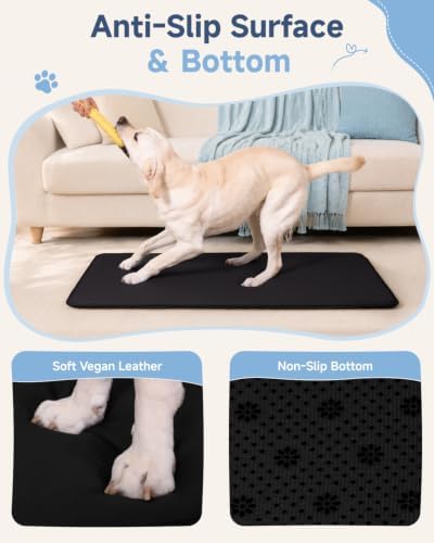 Dog Crate Pad Mat, Waterproof Wipeable Kennel Bed - Image 4