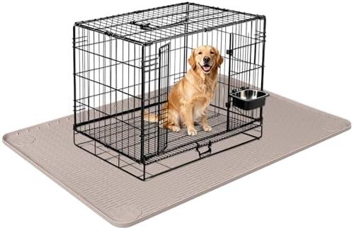 Silicone Dog Bed Mat 40"x 40" Crate Mat by Bartuke