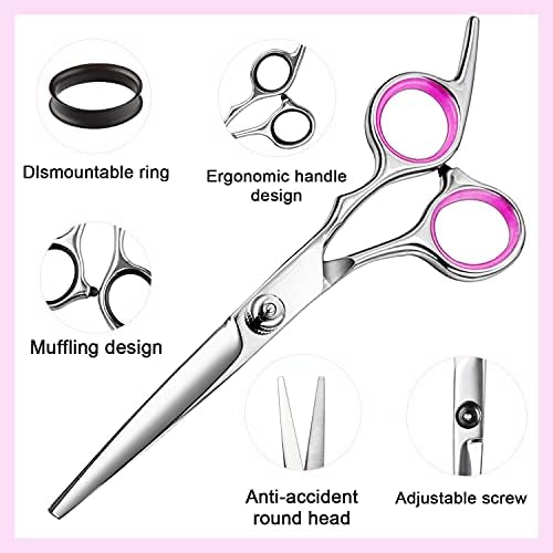 FCYSY Professional 11-Piece Hair Cutting Scissors Kit, Barber Scissors - Image 3