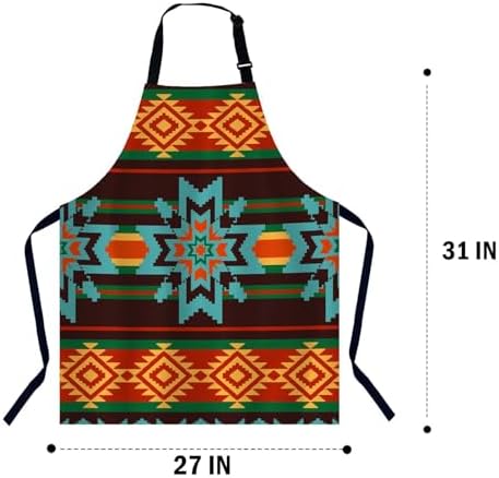 American Southwest Ethnic Pattern Kitchen Apron - Image 2