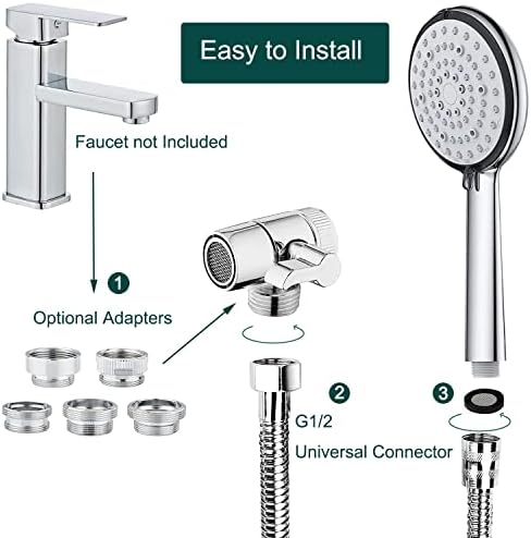 Sink Sprayer Attachment for Faucet, 6 Mode Shower Head, Extension Sink Hose - Image 6