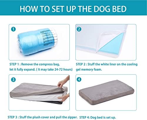 Orthopedic Memory Foam Dog Bed, Cooling Dog Beds Waterproof Pet Bed - Image 6