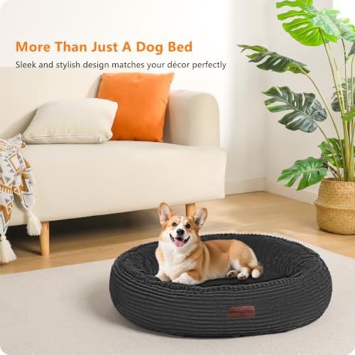 Dwanton Orthopedic Medium Dount Dog Bed, Egg-Crate Foam Round Dog Sofa - Image 7