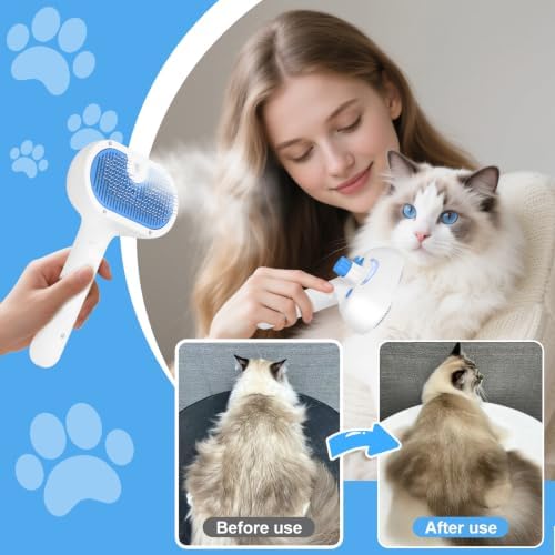 Pet Steam Brush for Dog, cat brushes for indoor cats - Image 4