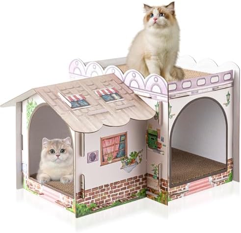 2 Story Cardboard Cat House by Lineshading