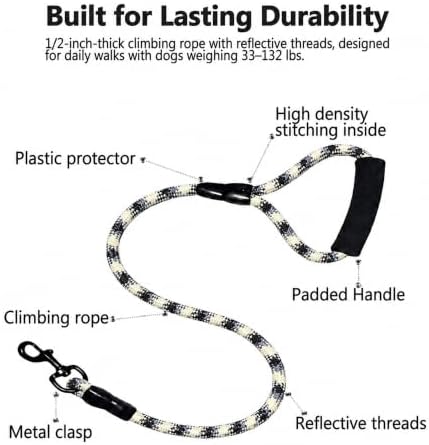 3 in 1 Dog Leash for 1-3 Dogs, 360° Swivel - Image 4