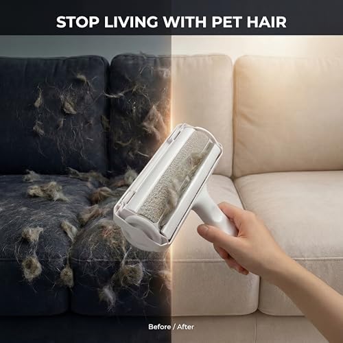 Pet Hair Remover Roller + Glove Kit – Reusable, No Sticky Sheets, Removes Dog & - Image 2