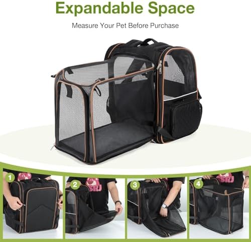 Large Cat Backpack Carrier Expandable Pet Carrier Backpack - Image 4