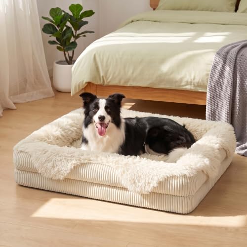 GASUR Orthopedic Dog Bed for Large Sized Dog, Plush Washable Dog Couch Beds - Image 7