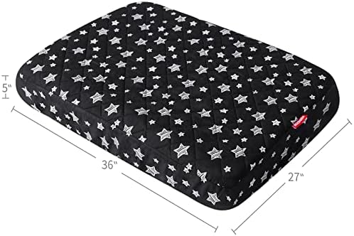 Waterproof Dog Bed Covers Replacement Lovely Black Star Print, 27x36 Inches - Image 6