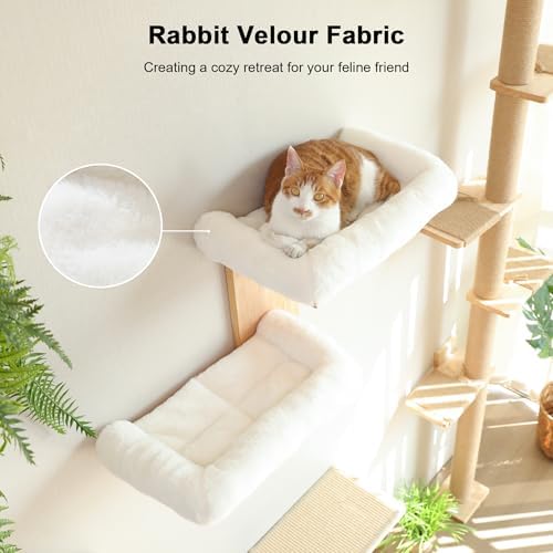 FUKUMARU Cat Wall Shelves, 2 Platform - Image 2