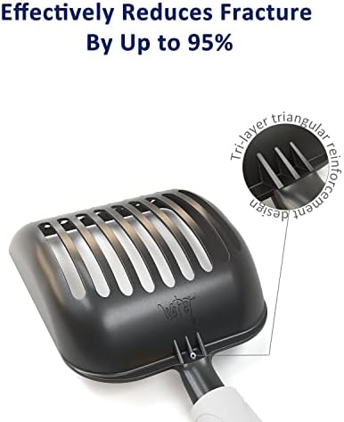 WePet Cat Litter Scoop, Non-Stick Plated Aluminum Alloy Sifter, Kitty Durable - Image 2