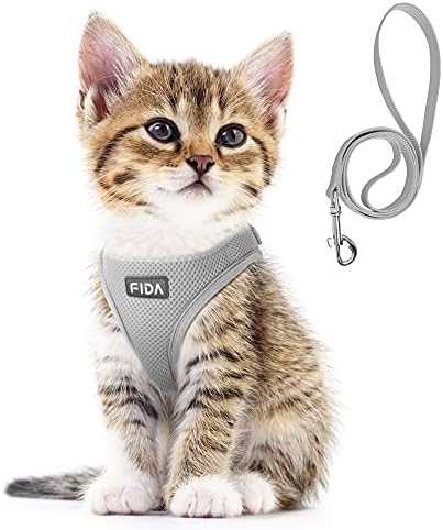 Fida Cat Harness and Leash Set for Walking Kitten and Puppy, Escape Proof by Fida