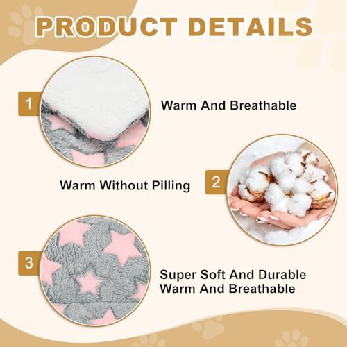 Dog Cat Bed Mat, Soft Coral Fleece Pet Cushion Pad - Image 3