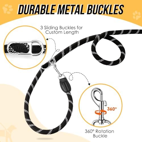 Lukovee Hands Free Dog Leash, 10FT Adjustable Waist-Lead & Shoulder Lead - Image 4