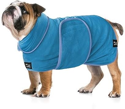 Tuff Pupper Fast Drying Dog Bath Robe | 800 GSM Plush Dog Towel by TuffPupper