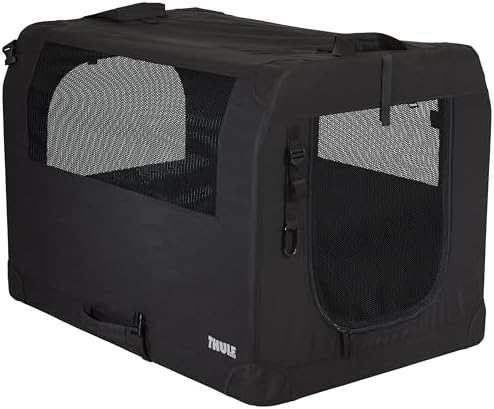 Thule Collapsible Dog Kennel Size Large, Zippered Panel, Folds Down Easily by Unknown