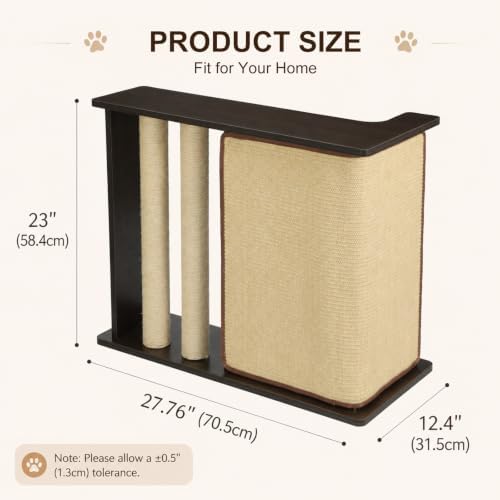 Cat Corner Side Table Scratcher, 3-in-1 Sofa Protector from Cat Claws - Image 6