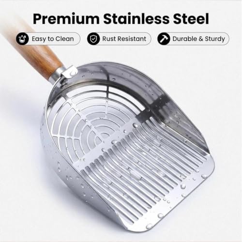 5 Pack Stainless Steel Cat Litter Scoop - Image 4