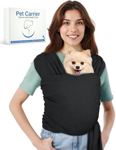 Dog Sling Swaddle Carrier for Small Dog, Cat Front Carriers for Small Pet up to by Snqqmtt