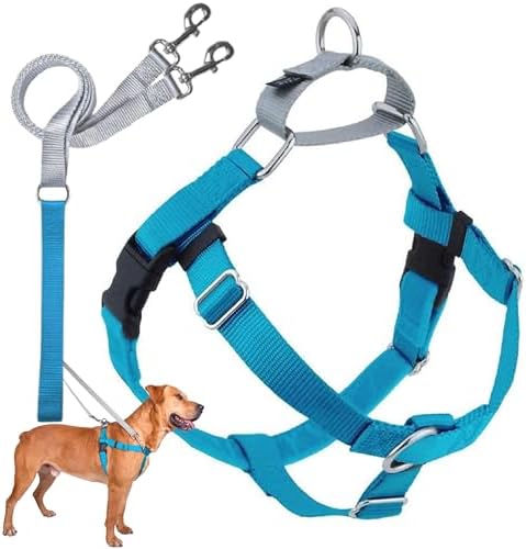 2 Hounds Design Freedom No Pull Dog Harness and Leash, 5/8" SM by 2HoundsDesign