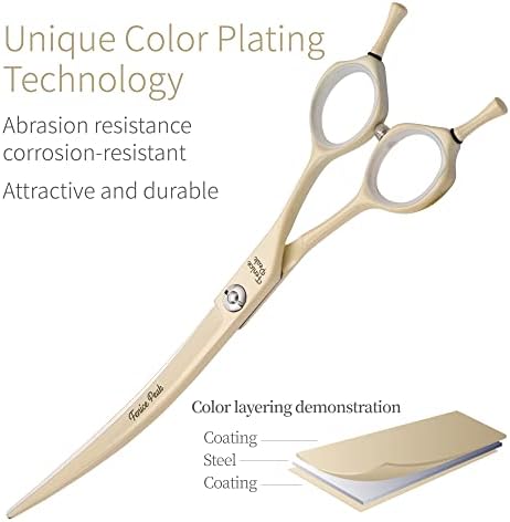 Curved Dog Grooming Scissors - Image 2