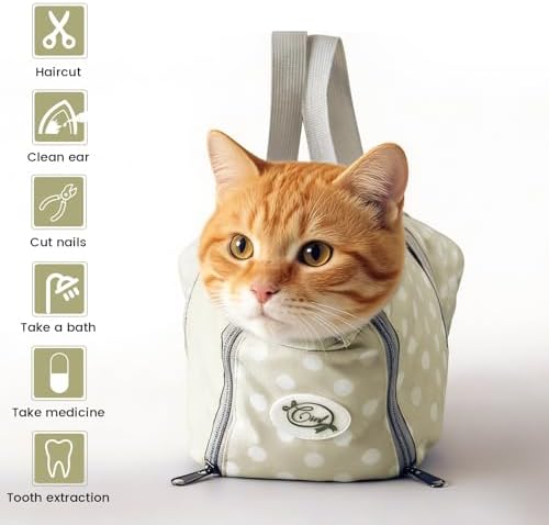 Cinf Cat Restraint Grooming Bag, Anti-Scratch Tool - Image 2