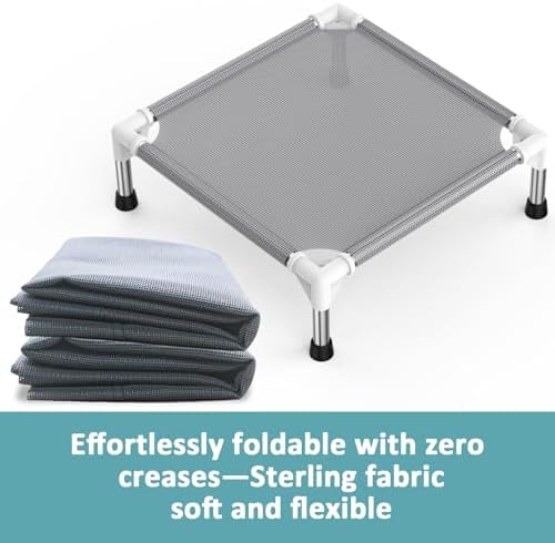 Elevated Dog Bed with Teslin Cooling Fabric - Image 6