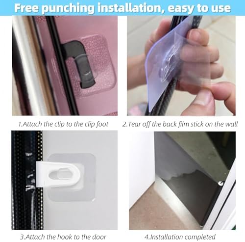 17 Inch Retractable Step‑Over Dog Gate, Adhesive Mount Pet Barrier - Image 7