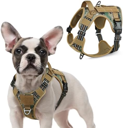 rabbitgoo Tactical Dog Harness for Small, No Pull Military Service Vest by rabbitgoo