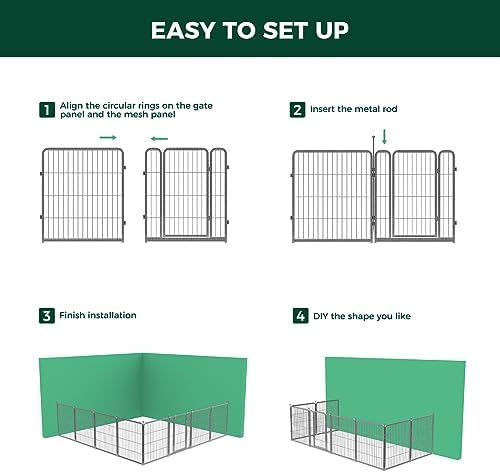 FXW Aster Dog Playpen Designed for Yard, 16 Panels - Image 6
