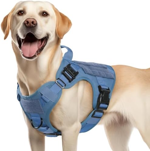 rabbitgoo Tactical Dog Harness for Medium, Heavy Duty Military No Pull Vest by rabbitgoo