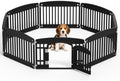 NEWBULIG 8 Panels 24 Inch Dog Playpen, Plastic Pet Play Pen Fence by NEWBULIG