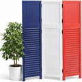 3 Panel Room Divider, Folding Wood Privacy Screen by AsNefeli
