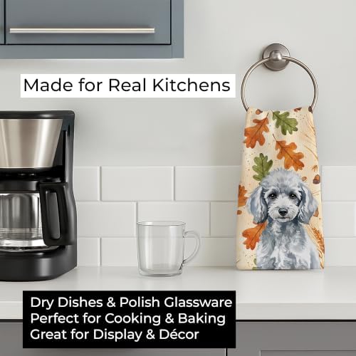 Caroline's Treasures Poodle Dogs Kitchen Towel 15x25 in - Image 3
