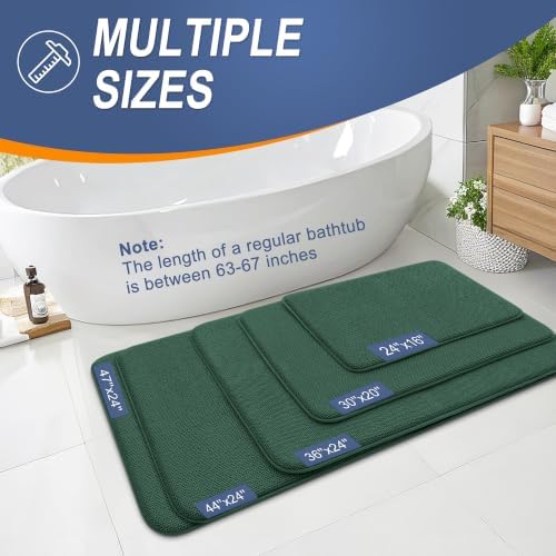 OLANLY Memory Foam Bathroom Runner Rugs 44x24, Long Mats - Image 5