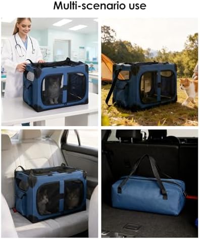 Extra Large 2-Cat Foldable Pet Travel Carrier - Image 4