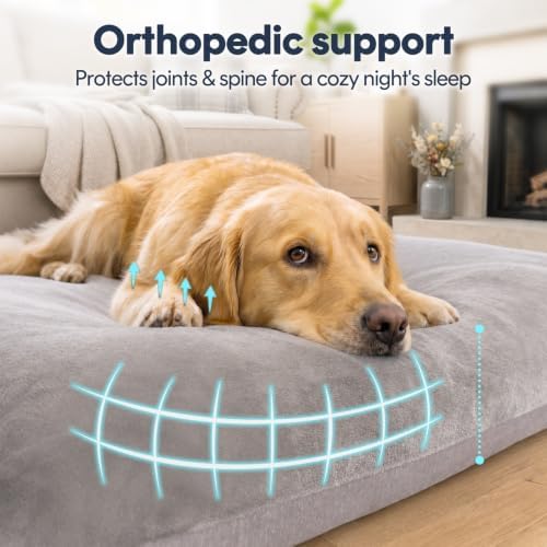 Magic Dog Orthopedic Extra Large Dog Bed 47 Inch, Super Soft XL Pet Bed - Image 2