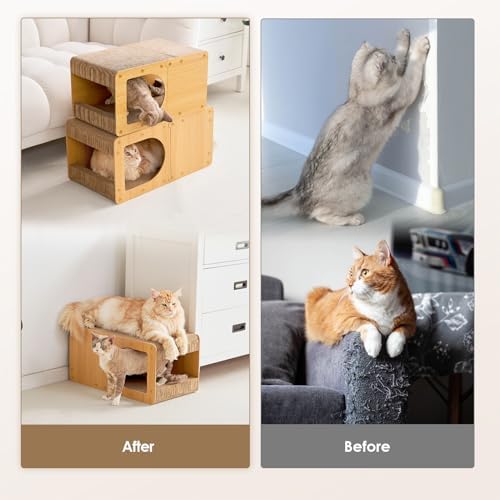 EHEYCIGA Cardboard Cat Scratcher House, 23-Inch Cat Scratch pad - Image 4