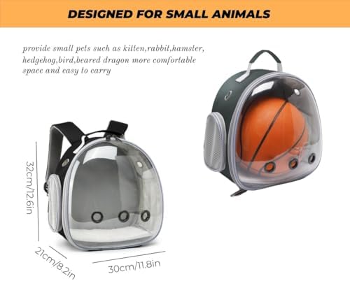 Small Animal Carrier Guinea Pig Backpack, Transparent, Breathable Backpack - Image 2