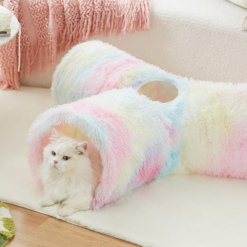 Tempcore Plush Pet Cat Tunnel Tube Cat Toys 3 Way Collapsible, Tunnels - Image 5