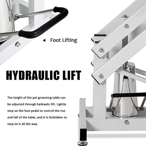42.5” Pet Dog Hydraulic Grooming Table Adjustable Height Trimming Drying Table - Image 6