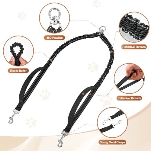 Double Dog Leash for 2 Dogs - Image 3
