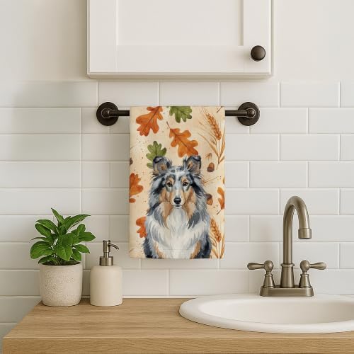 Caroline's Treasures Sheltie Shetland Sheepdog Dogs Kitchen Towel 15x25 in - Image 2