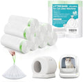 80 Count 18" x 12.6" Cat Litter Box Liners, Compatible by DRANBOL