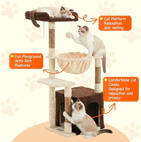 39.8-Inch Small Cat Tree for Indoor Cats - Image 4