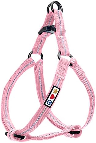 Pawtitas Recycled Reflective Step-in Dog Harness – Adjustable No-Pull Vest by Pawtitas