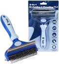 2-in-1 Deshedding Brush and Dematting Rake by ThunderpawsUSA
