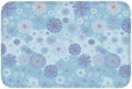 Blue Floral Bath Mat 24x16 Inch Non-Slip Soft Microfiber Bathroom Rugs Washable by Unknown
